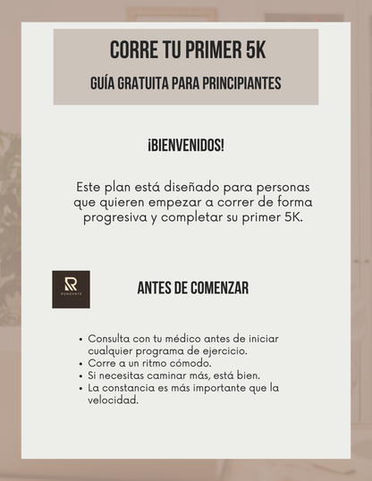 GRATIS - Plan de Entrenamiento De CERO a 5KM