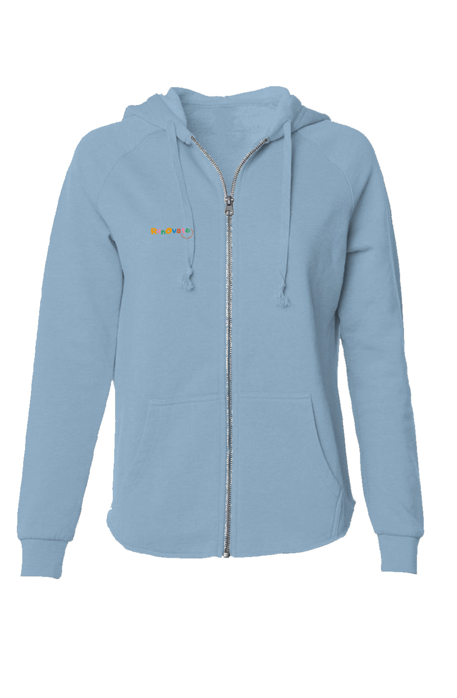 Girls Lightweight Wash Zip Hoodie