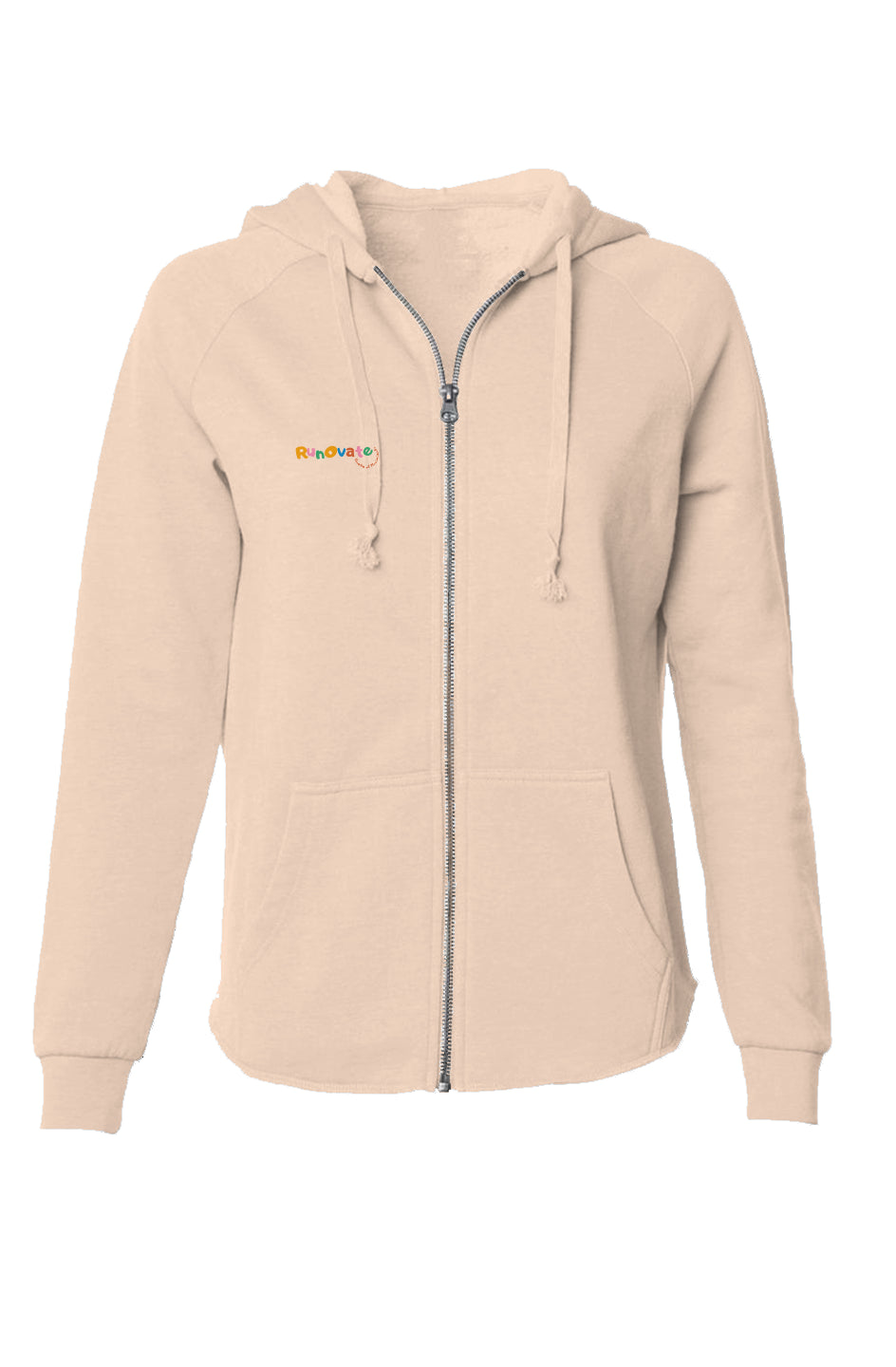 Girls Lightweight Wash Zip Hoodie